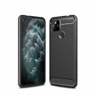 Чехол-накладка Carbon Fibre для Google Pixel 4a 5G (черный) Чехол-накладка Carbon Fibre для Google Pixel 4a 5G (черный)