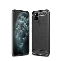Чехол-накладка Carbon Fibre для Google Pixel 4a 5G (черный)