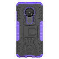 Чехол Hybrid Armor для Nokia 7.2 / Nokia 6.2 (черный + фиолетовый)