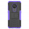 Чехол Hybrid Armor для Nokia 7.2 / Nokia 6.2 (черный + фиолетовый)