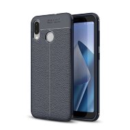 Чехол-накладка Litchi Grain для Asus ZenFone Max (M1) ZB555KL (темно-синий)