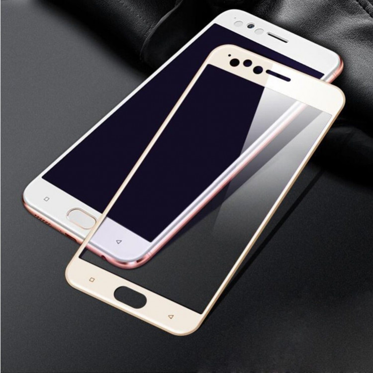 Защитное стекло 3D для OPPO R11 (золотой)