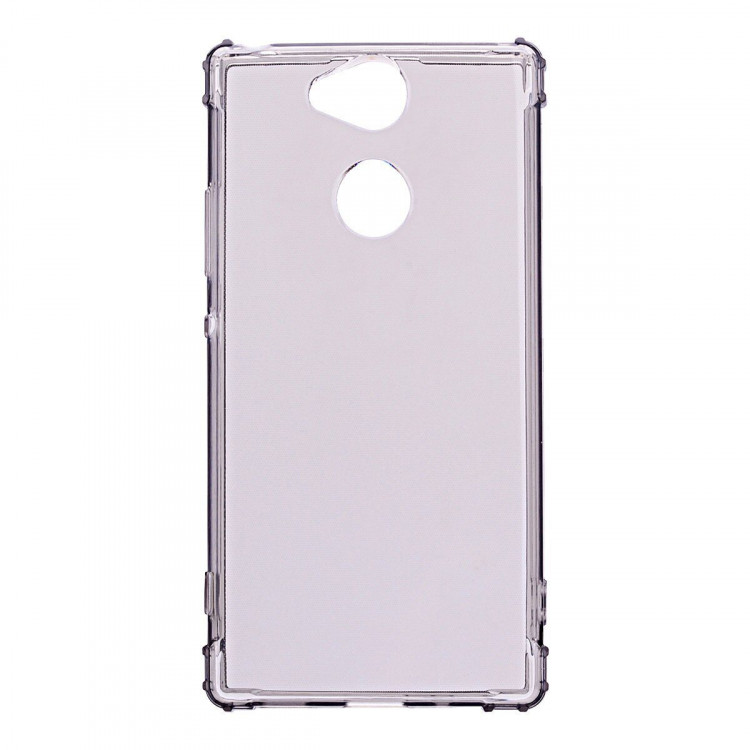 Силиконовый чехол с усиленными бортиками для Sony Xperia XA2 (черный)