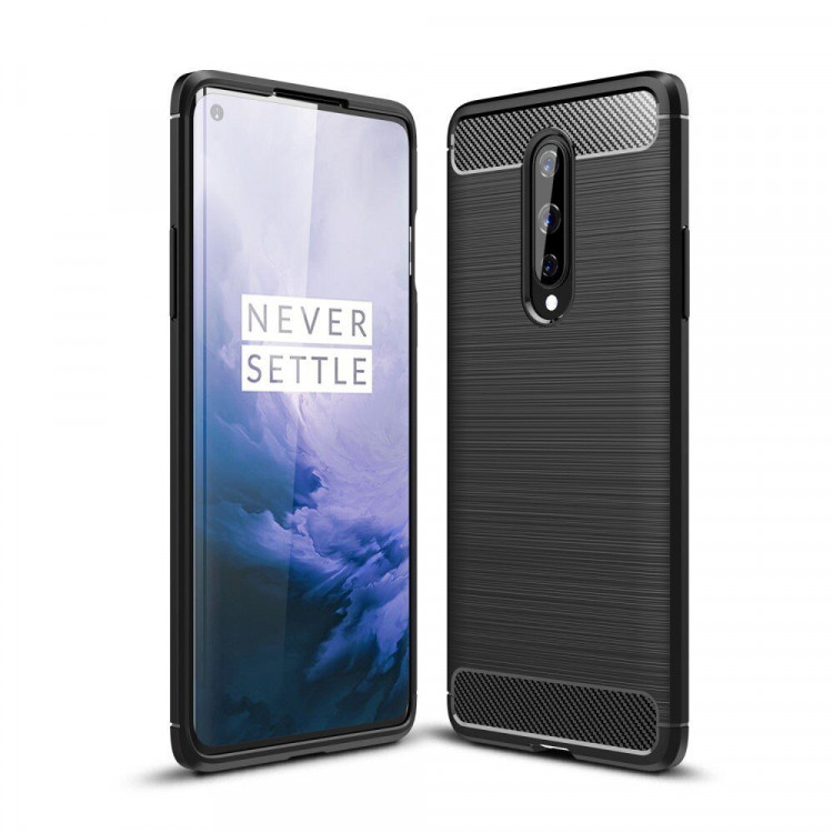 Чехол-накладка Carbon Fibre для OnePlus 8 (черный)