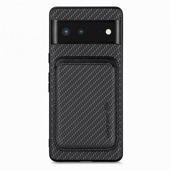 Чехол с магнитным держателем карт для Google Pixel 6 (черный) Чехол с магнитным держателем карт для Google Pixel 6 (черный)