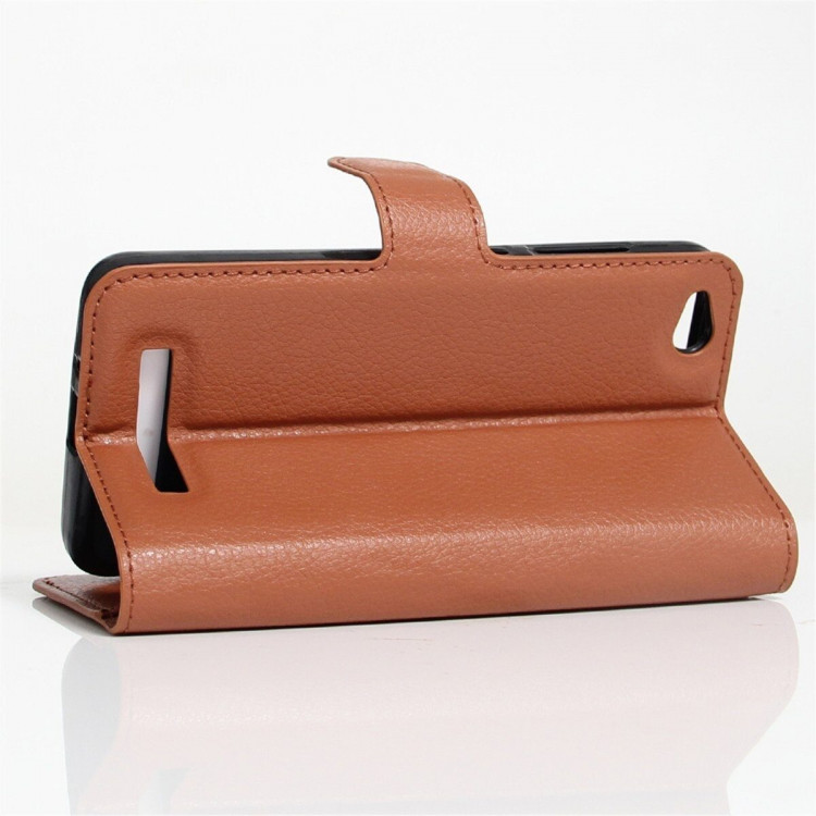 Чехол с визитницей для Xiaomi Redmi 4A (коричневый)