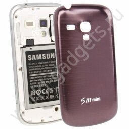 Алюминиевая задняя крышка для Samsung Galaxy S3 mini / i8190 (бронзовая)