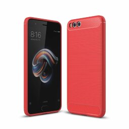 Чехол-накладка Carbon Fibre для Xiaomi Mi Note 3 (красный)