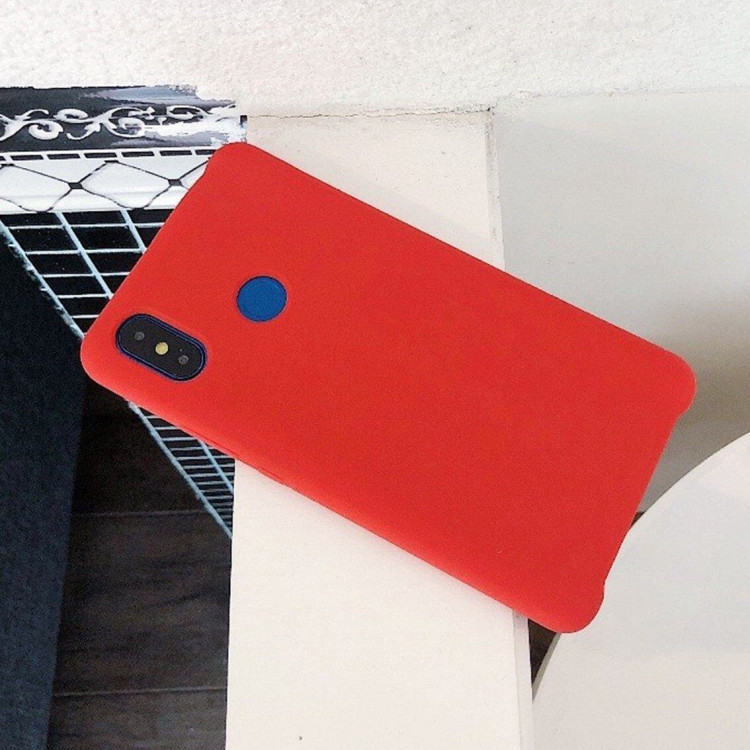 Силиконовый чехол Mobile Shell для Xiaomi Mi Max 3 (красный)