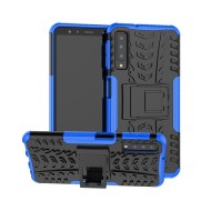 Чехол Hybrid Armor для Samsung Galaxy A7 (2018) (черный + голубой) Чехол Hybrid Armor для Samsung Galaxy A7 (2018) (черный + голубой)