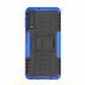 Чехол Hybrid Armor для Samsung Galaxy A7 (2018) (черный + голубой)
