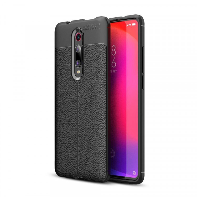 Чехол-накладка Litchi Grain для Xiaomi Redmi K20 / Redmi K20 Pro / Xiaomi Mi 9T / Mi 9T Pro (черный)
