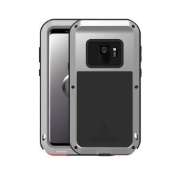Гибридный чехол LOVE MEI для Samsung Galaxy S9 (серебряный)