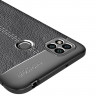 Чехол-накладка Litchi Grain для Xiaomi Redmi 9C (черный)