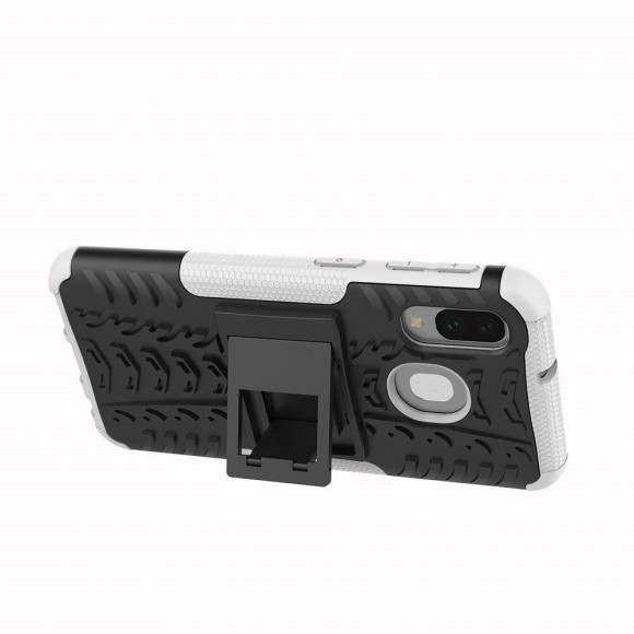 Чехол Hybrid Armor для Samsung Galaxy A40 (черный + белый)