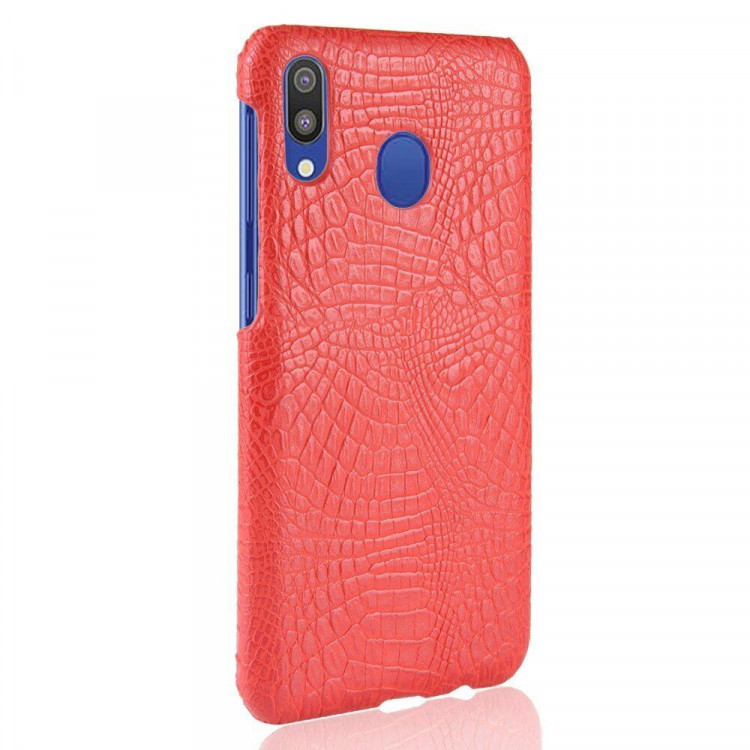 Чехол-накладка Crocodile Texture для Samsung Galaxy A30 / Galaxy A20 (красный)