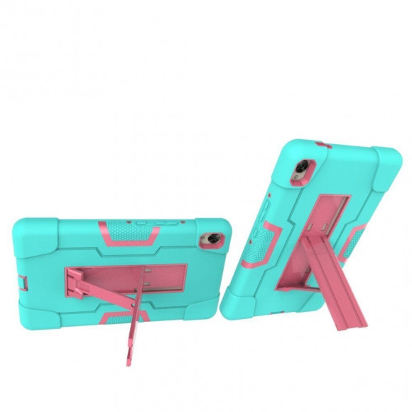 Гибридный TPU чехол для Huawei MediaPad M6 8.4 (голубой + розовый)