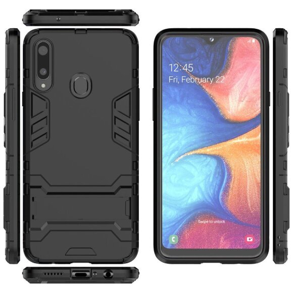 Чехол Duty Armor для Samsung Galaxy A20s (черный) Чехол Duty Armor для Samsung Galaxy A20s (черный)