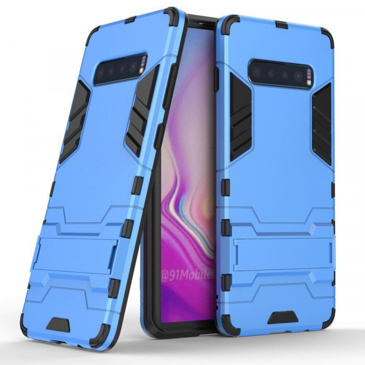Чехол Duty Armor для Samsung Galaxy S10+ (Plus) (голубой)