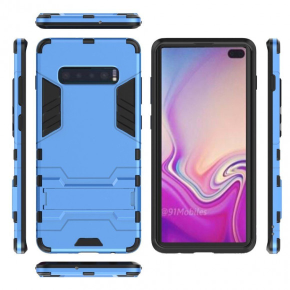 Чехол Duty Armor для Samsung Galaxy S10+ (Plus) (голубой) Чехол Duty Armor для Samsung Galaxy S10+ (Plus) (голубой)