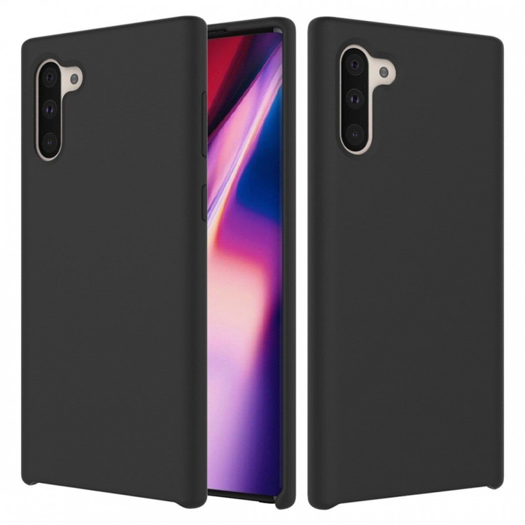 Силиконовый чехол Mobile Shell для Samsung Galaxy Note 10 (черный)