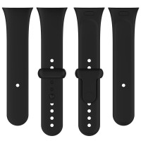 Силиконовый ремешок для Xiaomi Redmi Watch 3, Mi Watch Lite 3 (черный)