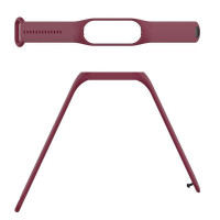 Силиконовый ремешок для Xiaomi Mi Band 7 (красное вино)