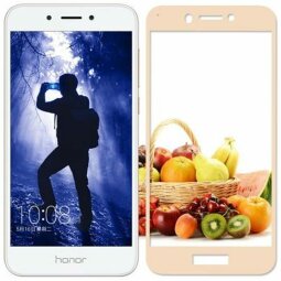 Защитное стекло 3D для Huawei Honor 6A (золотой)
