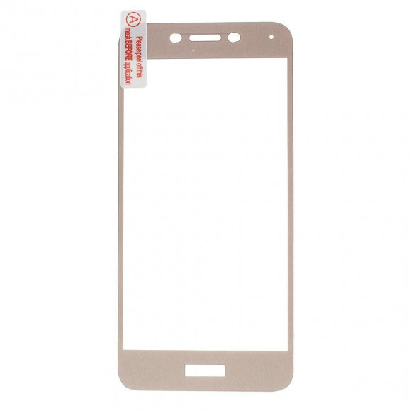 Защитное стекло 3D для Huawei Honor 6A (золотой)