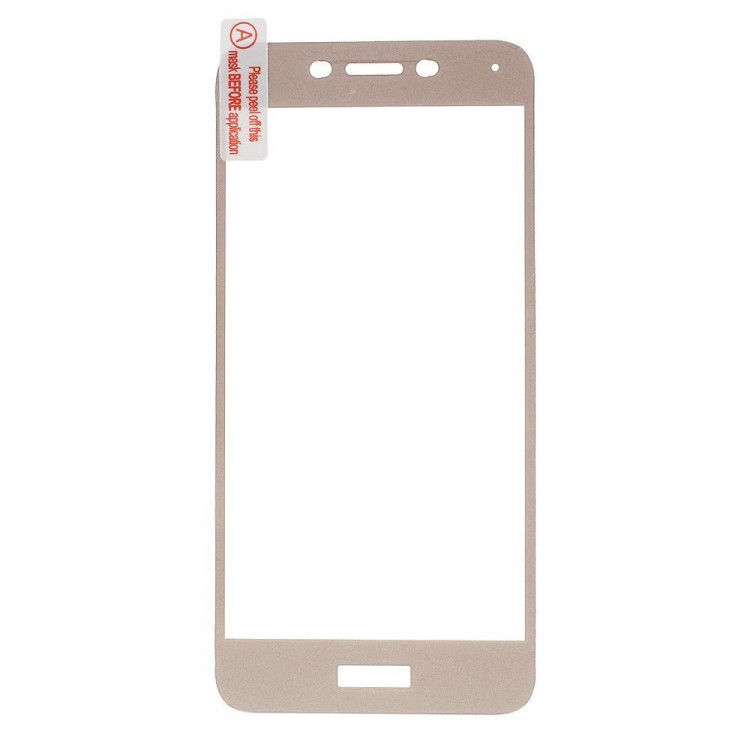 Защитное стекло 3D для Huawei Honor 6A (золотой)