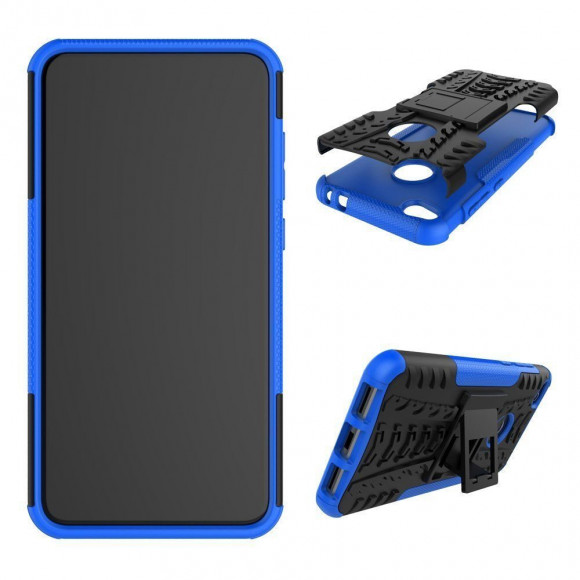 Чехол Hybrid Armor для Huawei Honor 8 lite (черный + голубой) Чехол Hybrid Armor для Huawei Honor 8 lite (черный + голубой)