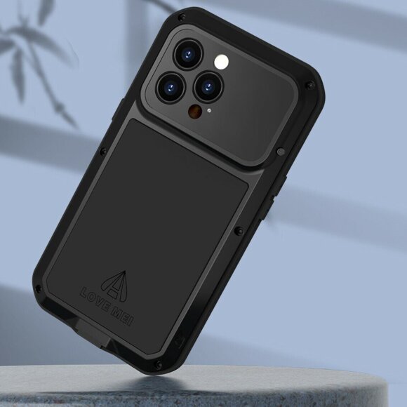 Гибридный чехол LOVE MEI для iPhone 14 Pro Max (серебряный) Гибридный чехол LOVE MEI для iPhone 14 Pro Max (серебряный)