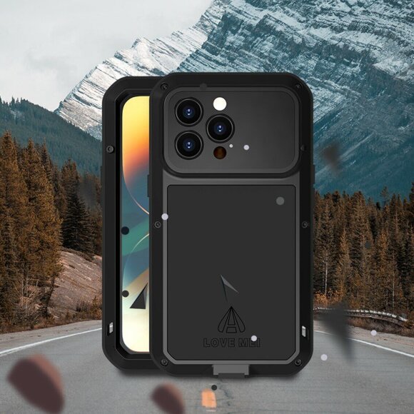 Гибридный чехол LOVE MEI для iPhone 14 Pro Max (серебряный) Гибридный чехол LOVE MEI для iPhone 14 Pro Max (серебряный)