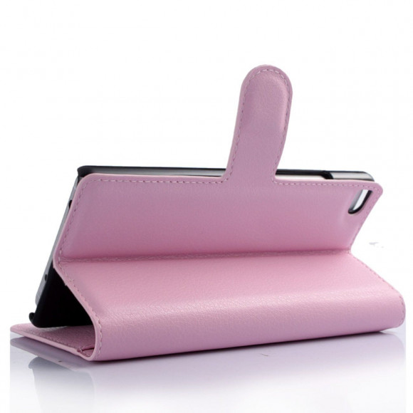 Чехол с визитницей для Huawei P8 (розовый)