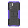Чехол Hybrid Armor для Huawei P30 Pro (черный + фиолетовый)