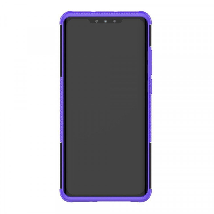 Чехол Hybrid Armor для Huawei P30 Pro (черный + фиолетовый)