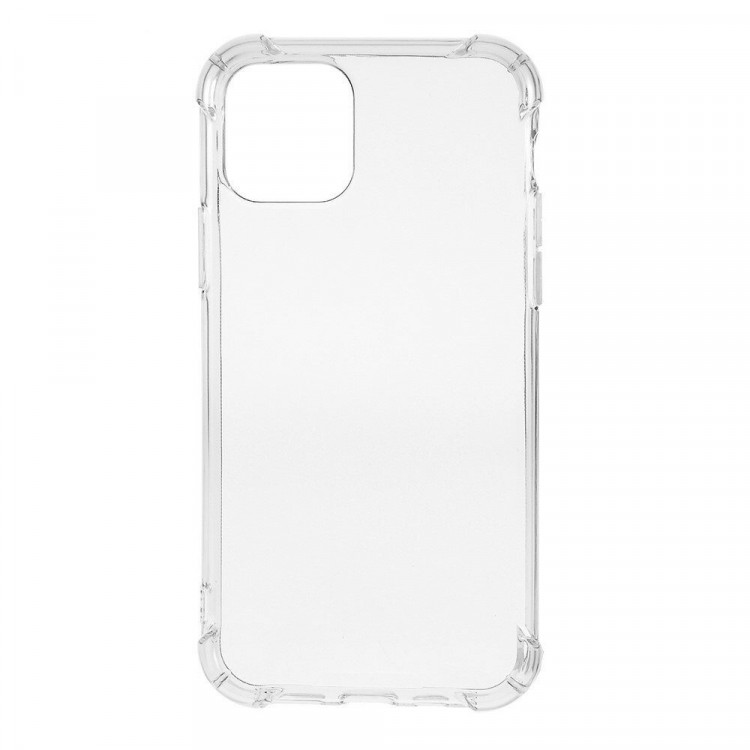 Силиконовый чехол с усиленными бортиками для iPhone 11 (прозрачный)
