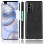 Кожаная накладка-чехол для Honor 30 Pro / Honor 30 Pro+ (Plus) (черный) Кожаная накладка-чехол для Honor 30 Pro / Honor 30 Pro+ (Plus) (черный)