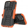 Чехол Hybrid Armor для iPhone 13 Pro Max (черный + оранжевый)