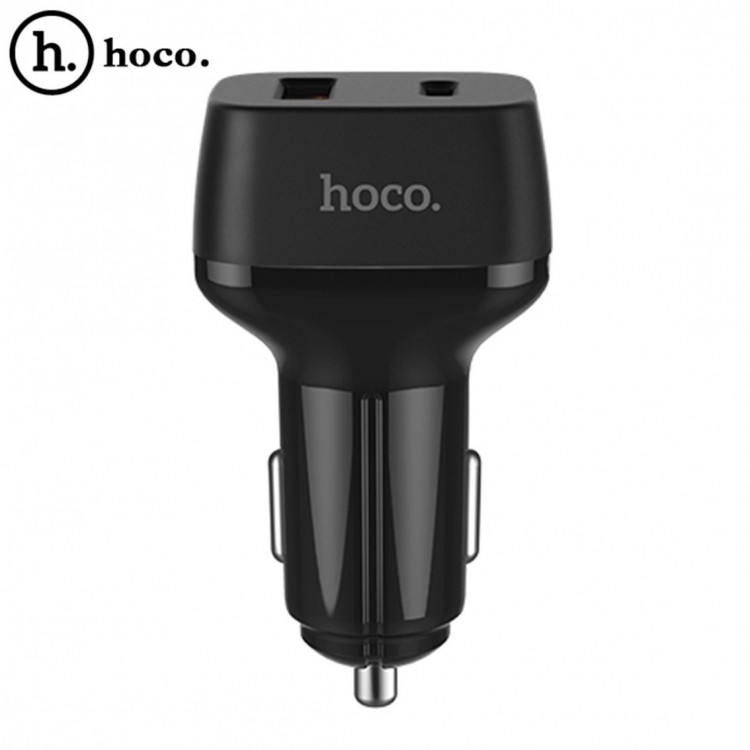 Автомобильное зарядное устройство Quick Charge HOCO Z15 Kuso (USB QC3.0 + Type-C)