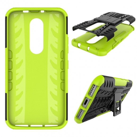 Чехол Hybrid Armor для Motorola Moto M (черный + зеленый) Чехол Hybrid Armor для Motorola Moto M (черный + зеленый)