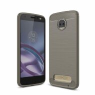 Чехол-накладка Carbon Fibre для Motorola Moto Z2 (серый) Чехол-накладка Carbon Fibre для Motorola Moto Z2 (серый)