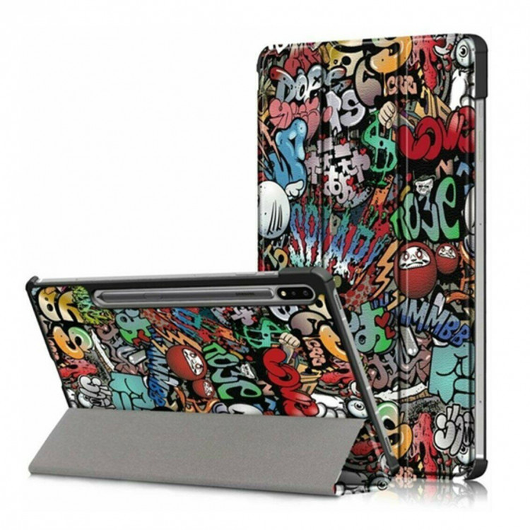 Чехол Smart Case для Samsung Galaxy Tab S7 SM-T870 / SM-T875 и Galaxy Tab S8 SM-X700 / SM-X706 (Graffiti)
