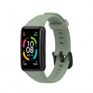 Силиконовый ремешок для Huawei Band 6 / Honor Band 6 (серо-зеленый) Силиконовый ремешок для Huawei Band 6 / Honor Band 6 (серо-зеленый)