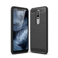 Чехол-накладка Carbon Fibre для Nokia 5.1 Plus / Nokia X5 (черный) Чехол-накладка Carbon Fibre для Nokia 5.1 Plus / Nokia X5 (черный)