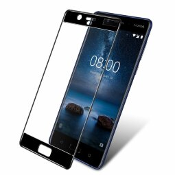 Защитное стекло 3D для Nokia 8 (черный)
