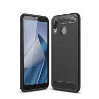 Чехол-накладка Carbon Fibre для Asus ZenFone Max (M1) ZB555KL (черный)