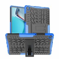 Чехол Hybrid Armor для Realme Pad (черный + голубой)