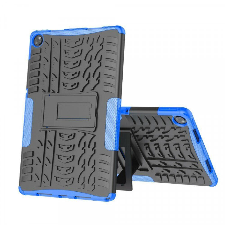 Чехол Hybrid Armor для Realme Pad 10.4 (черный + голубой)