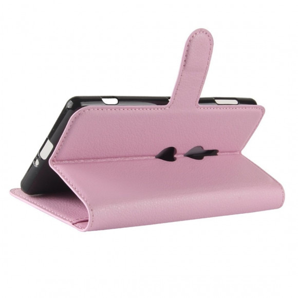 Чехол с визитницей для Sony Xperia XZ2 (розовый)